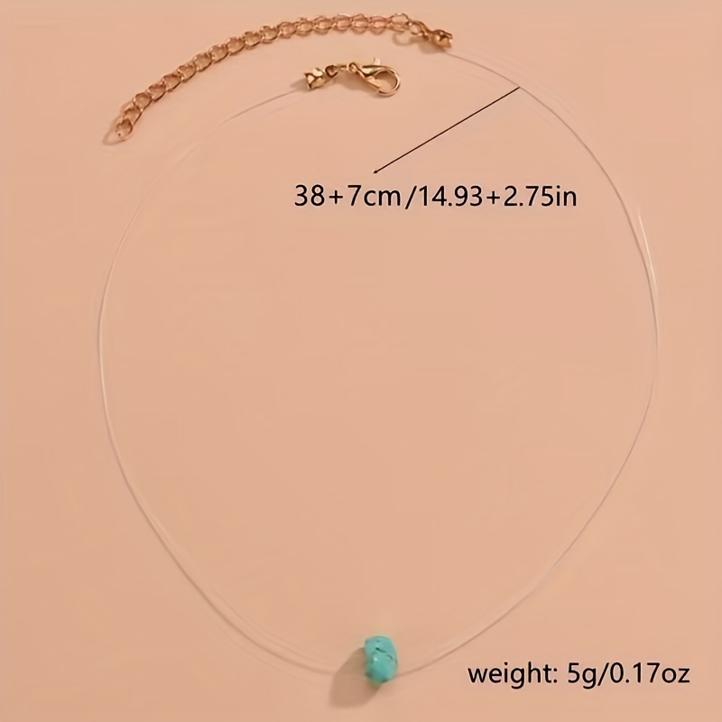 Boho Turquoise Pendant Necklace for Women