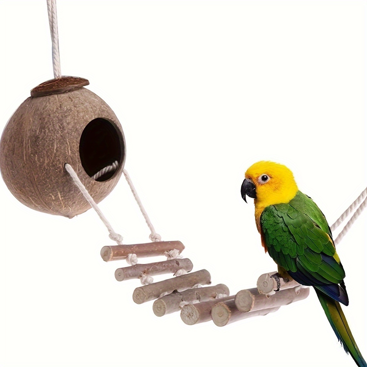 Support de jeu pour perroquets, jouet pour oiseaux, nid pour perruches