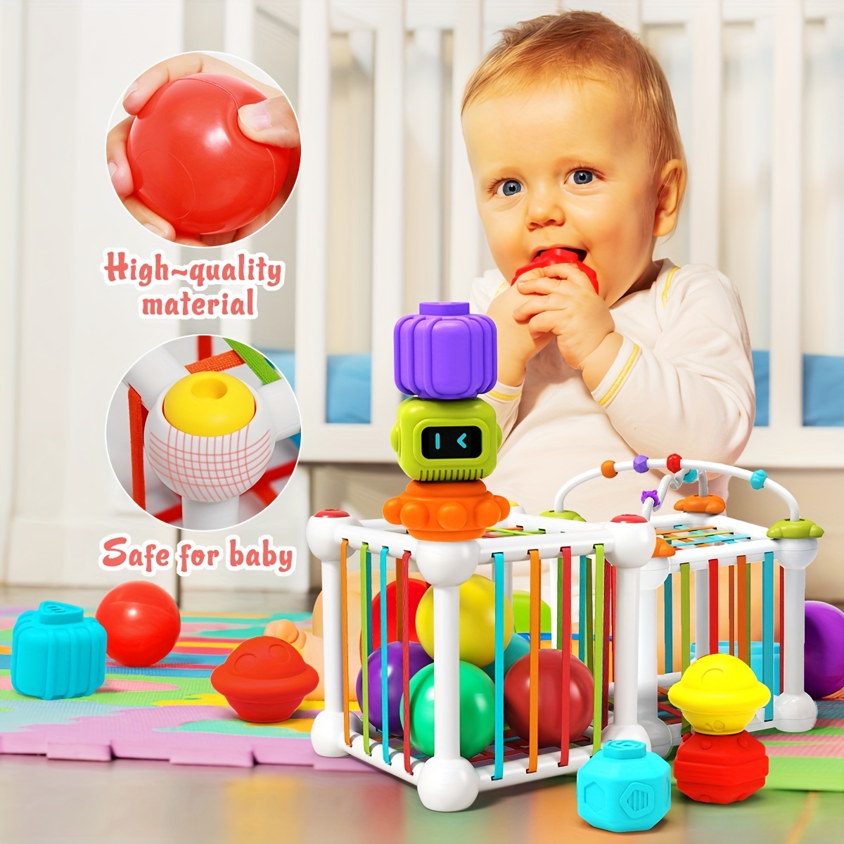 Jouet cube de classification de forme pour bébé de 6 mois et plus, jouet  sensoriel pour bébé de 12 mois, jouet pour tout-petit Montessori pour bébé  de