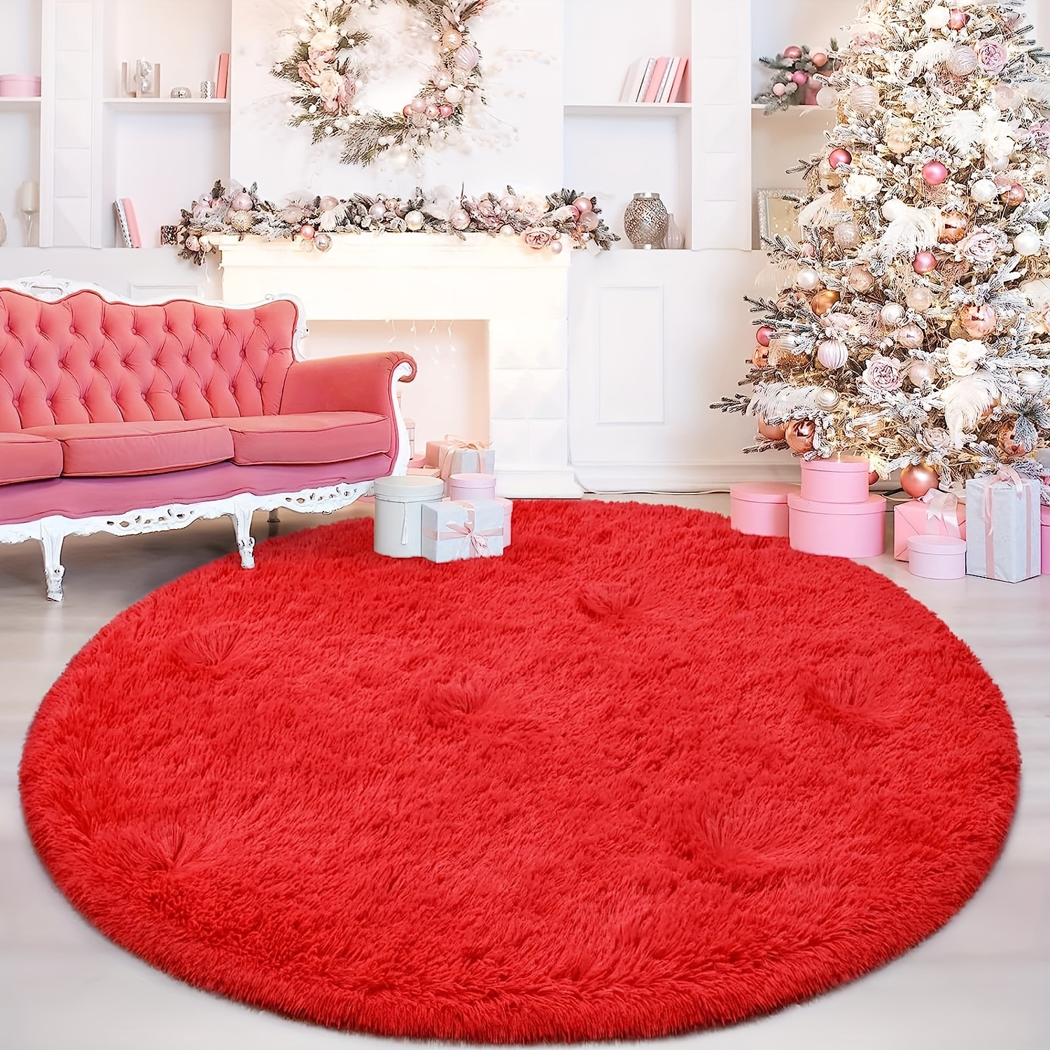 1  and fluffy shaggy rug non slip and waterproof   living room bedroom nursery game room   carpet teenage room decoration and room decor 4x4 details 8