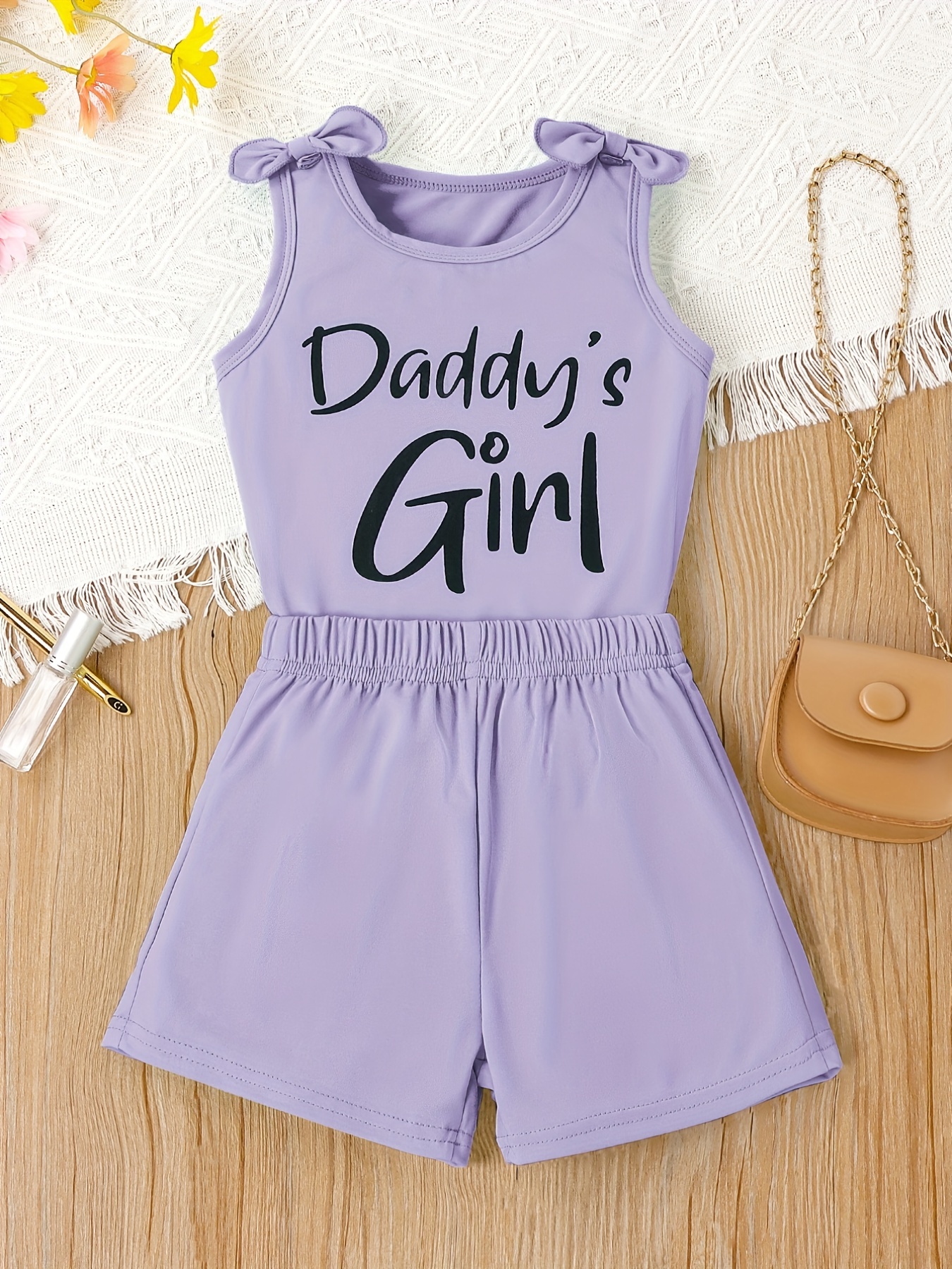 Summer Toddler Kids Baby Girls Clothes Sleeveless Daddy's Girl Letter Print