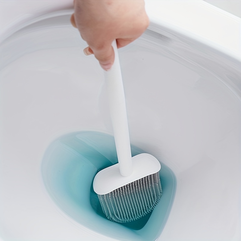 Silicone Flex Toilet Brush Toilet Cleaning System Wall - Temu