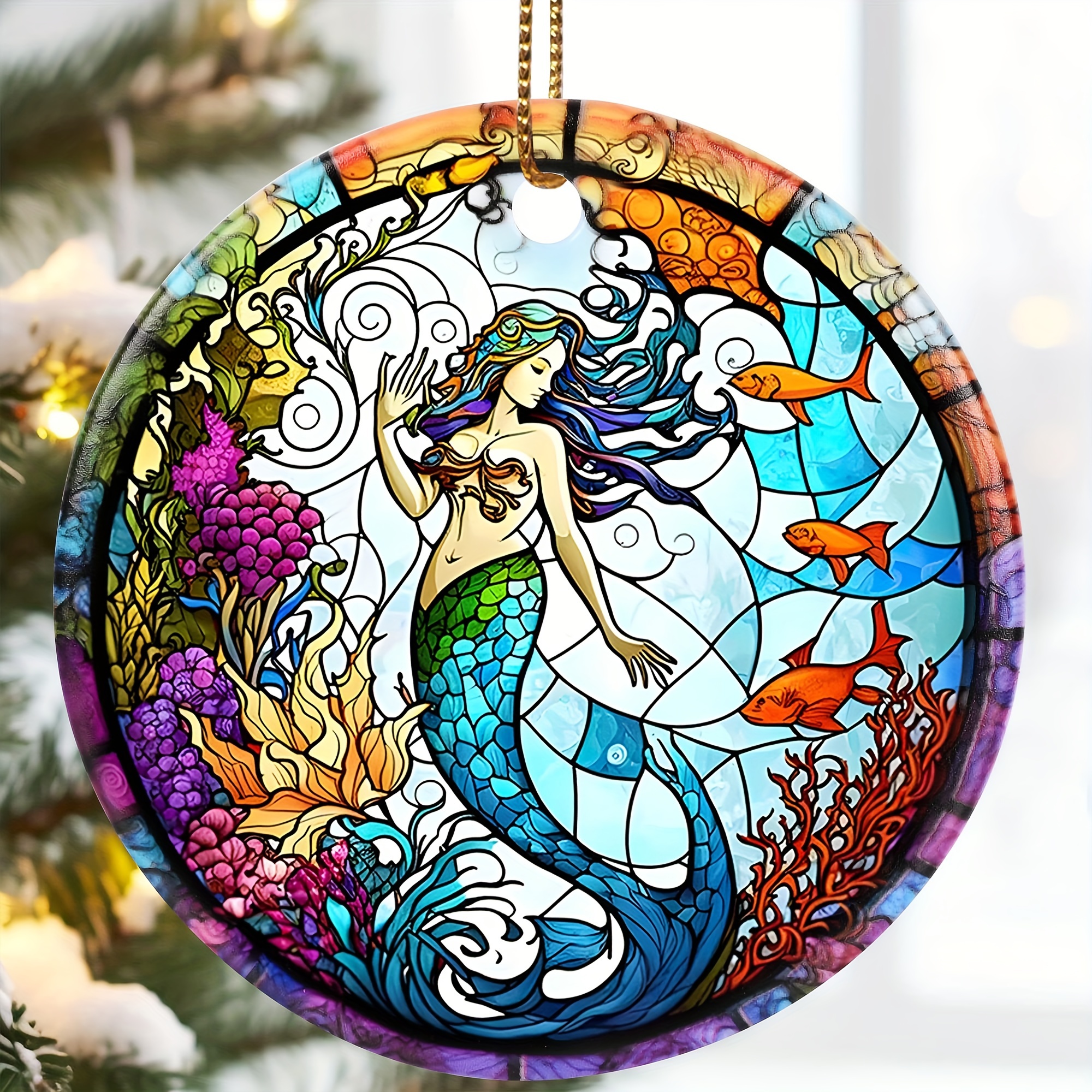 Diy Felt Desktop Ornaments Coral Seaweed Seahorse Mermaid - Temu Canada