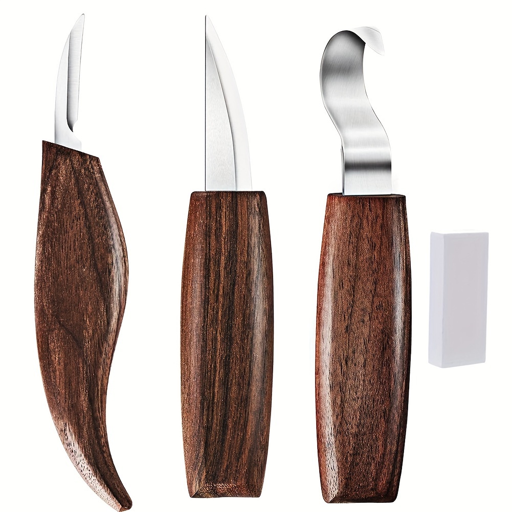 Wood Carving Hook Knife and Sloyd Knife for Carving/Whittling/roughing -  for Carving Spoons, Bowls, kuska, and Cups. Right Handed- Great for  Beginners