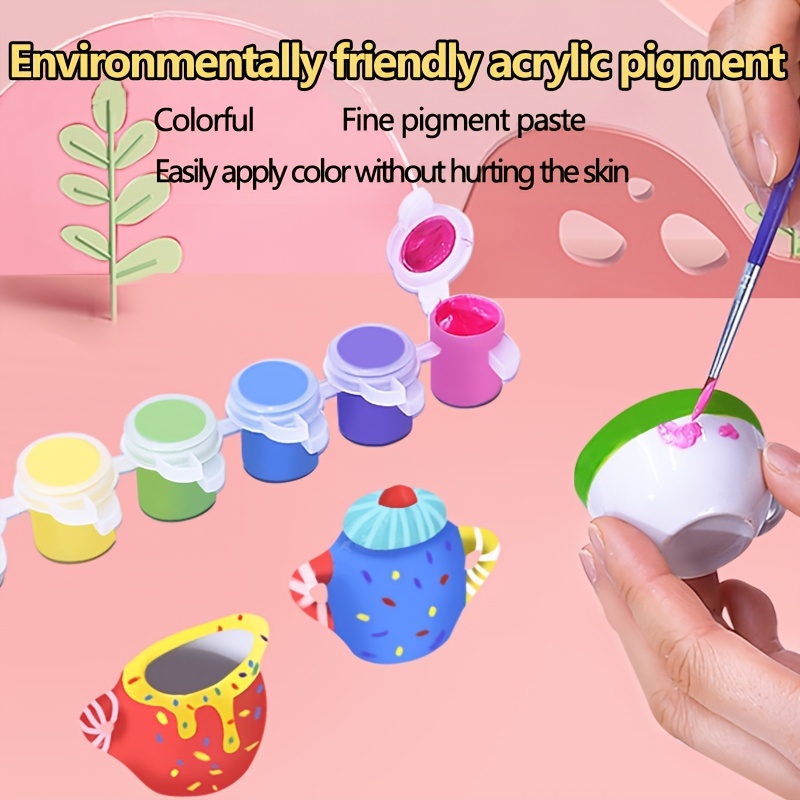 Children DIY Handmade Girl Toy Set Graffiti Coloring Pigment Color