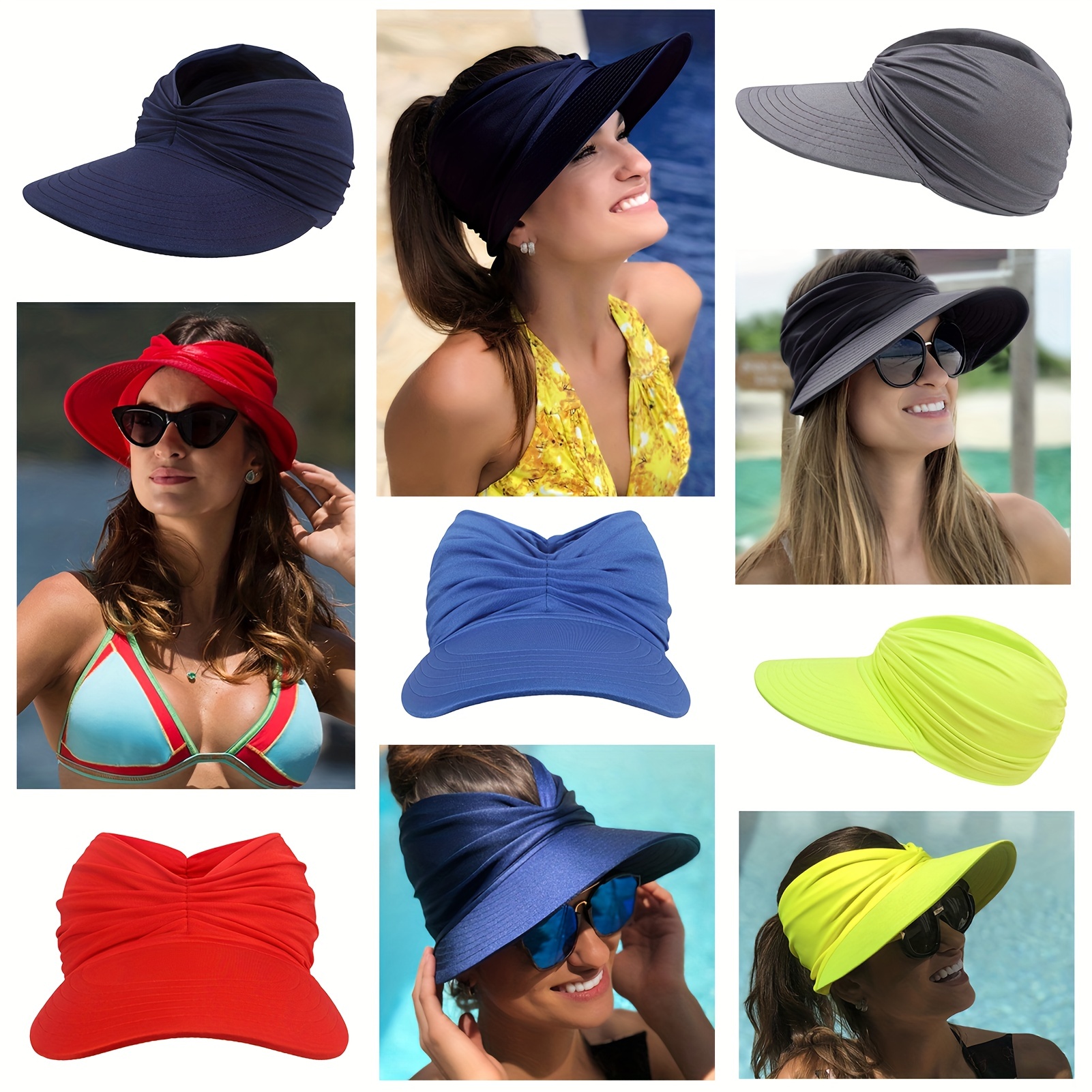 Sombrero Visera Mujer Gorra Superior Vacía Transpirable - Temu