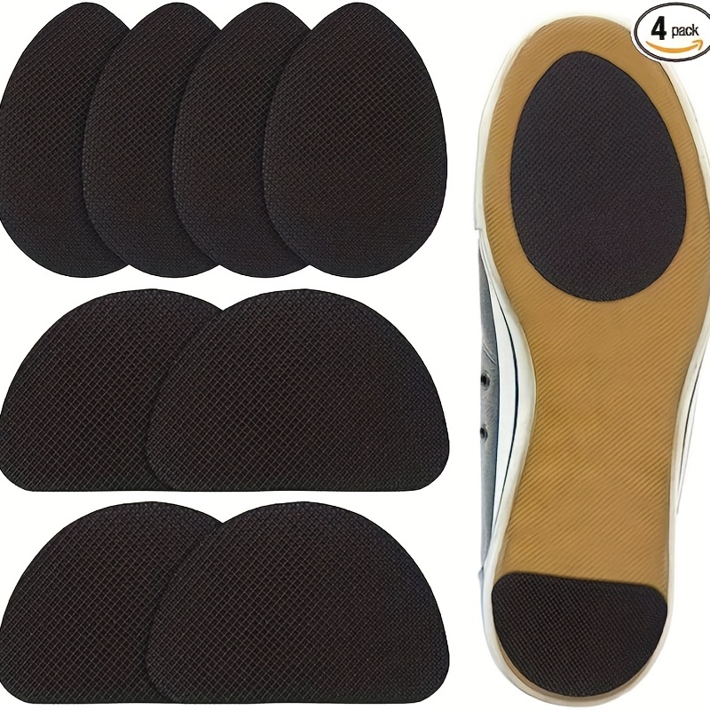 2 pares de suela de reparación de subsidio anti-ruido protectores de talón  para zapatos antideslizantes protectores de suela antideslizante agarre de