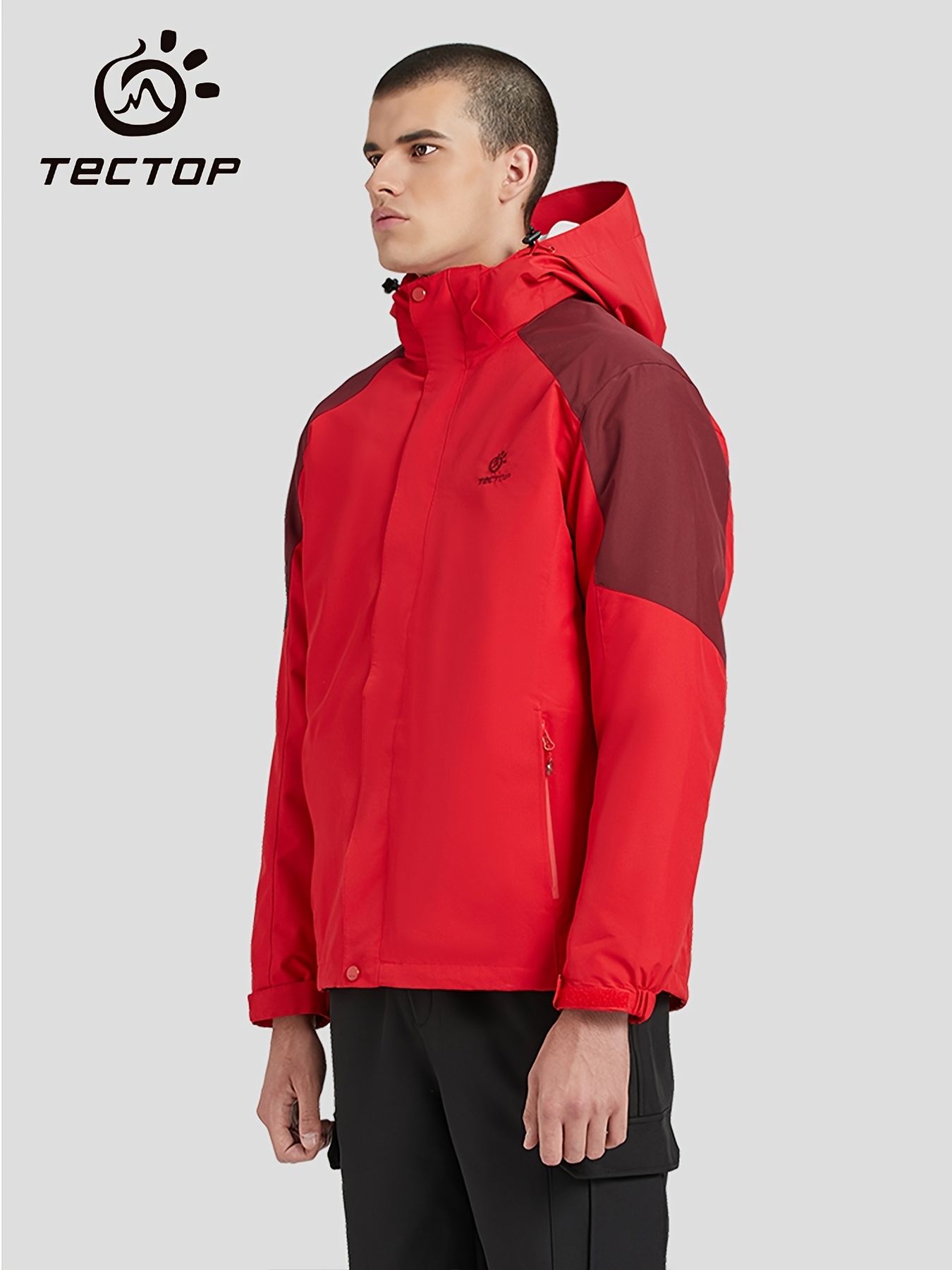 windproof and warm mens 3 in 1 ski jacket for winter outdoor sports