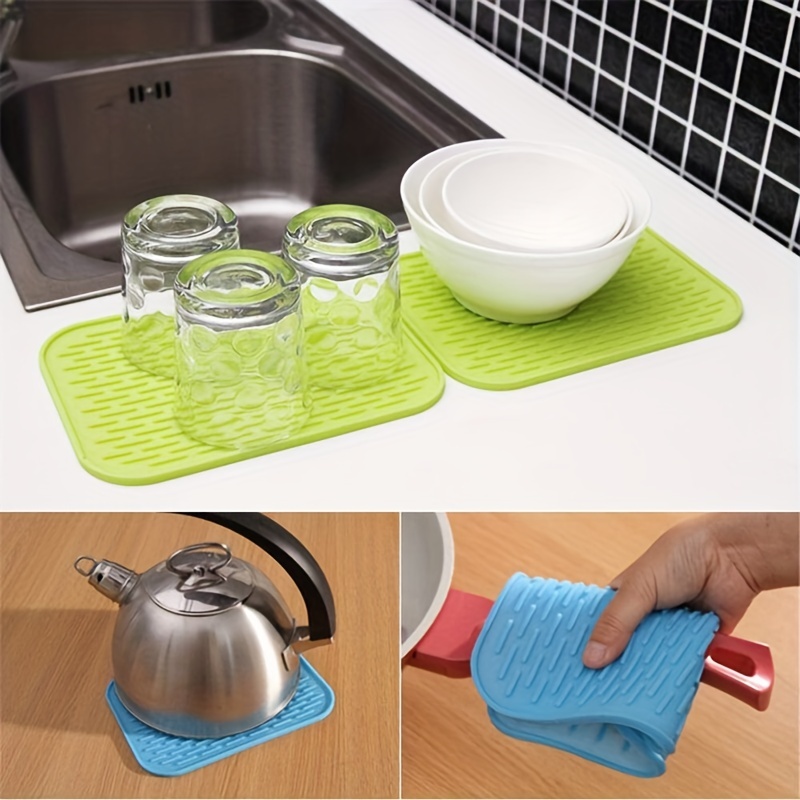 Silicone Dish Drying Mat For Multiple Usage Easy Clean Heat - Temu