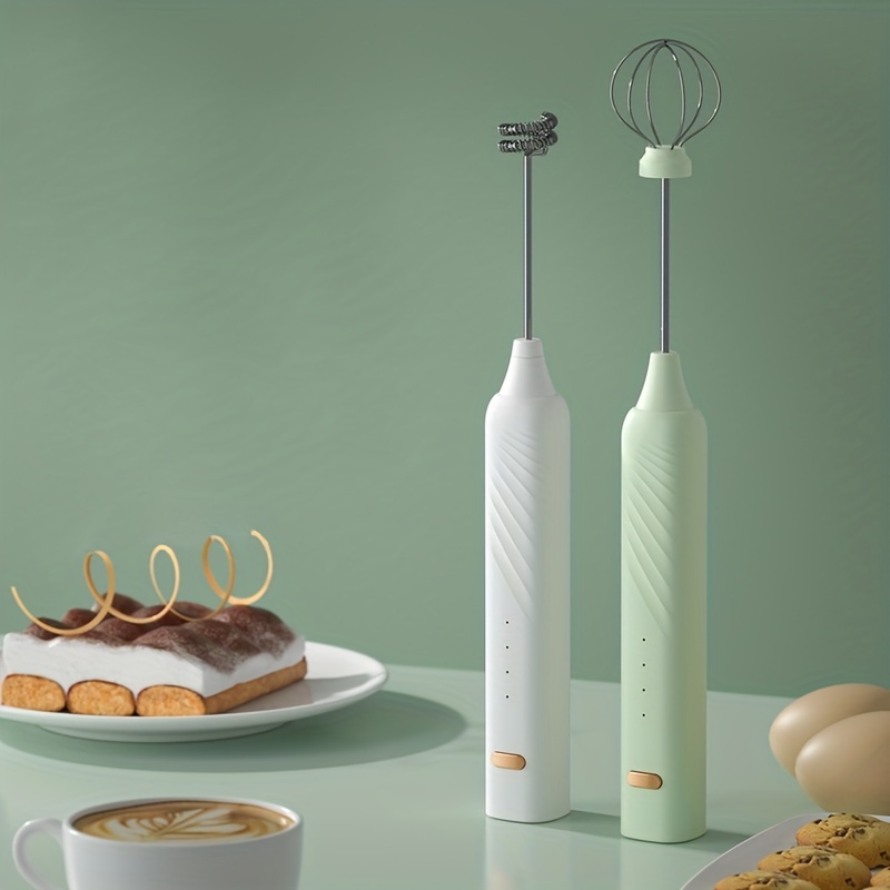 Wireless Electric Milk Frother With Usb Charging - Temu