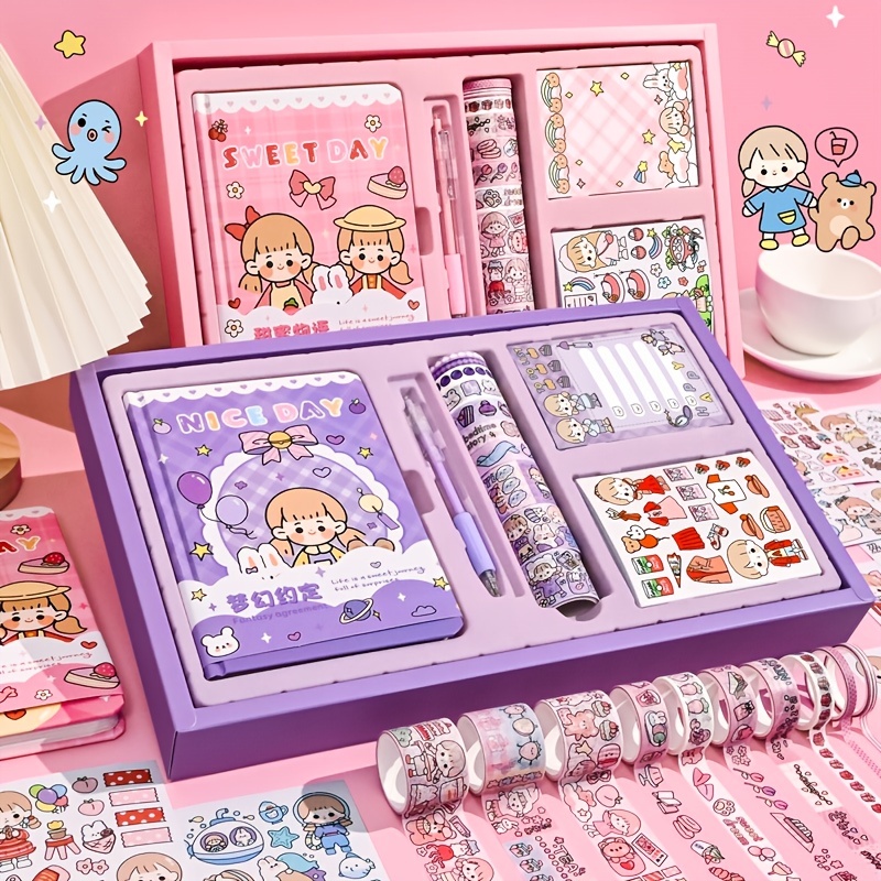 Dreamy Promise Gift Set Journal Notebook Tape Sticky Notes Stickers