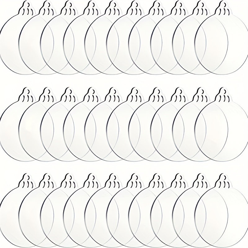 5 Pièces/ensemble Cercles Acryliques Transparents Disque - Temu France