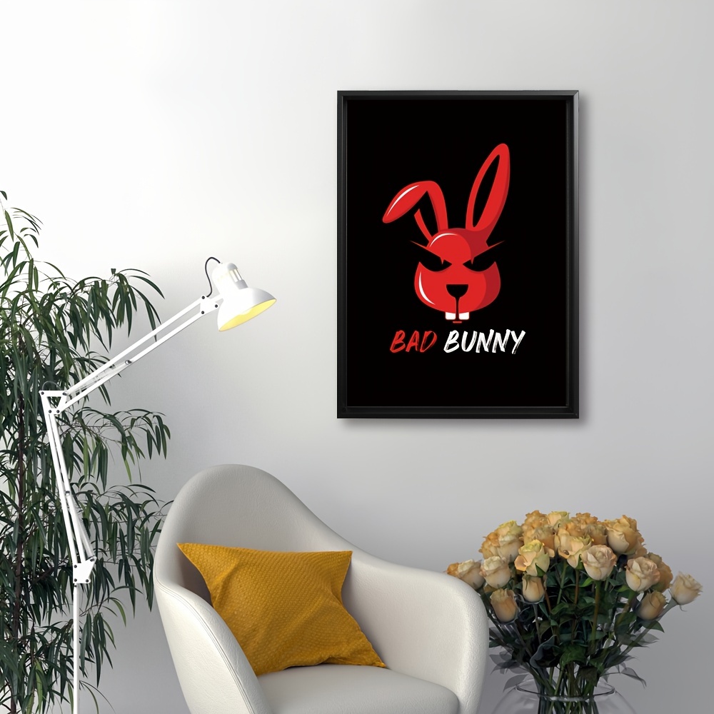 Bad Bunny Room Decor, Bad Bunny Wall Decor, Bad Bunny Paintings