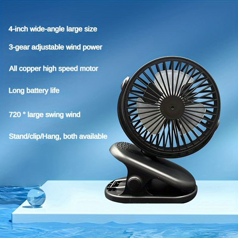 New Clip Small Fan Usb Rechargeable Student specific Mini - Temu