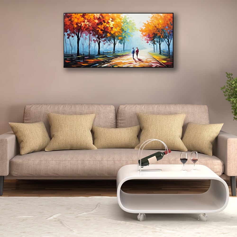 Large Hand Painted Textured 3D Oil Painting on Canvas Big Abstract Wall Art  Landscape Artwork