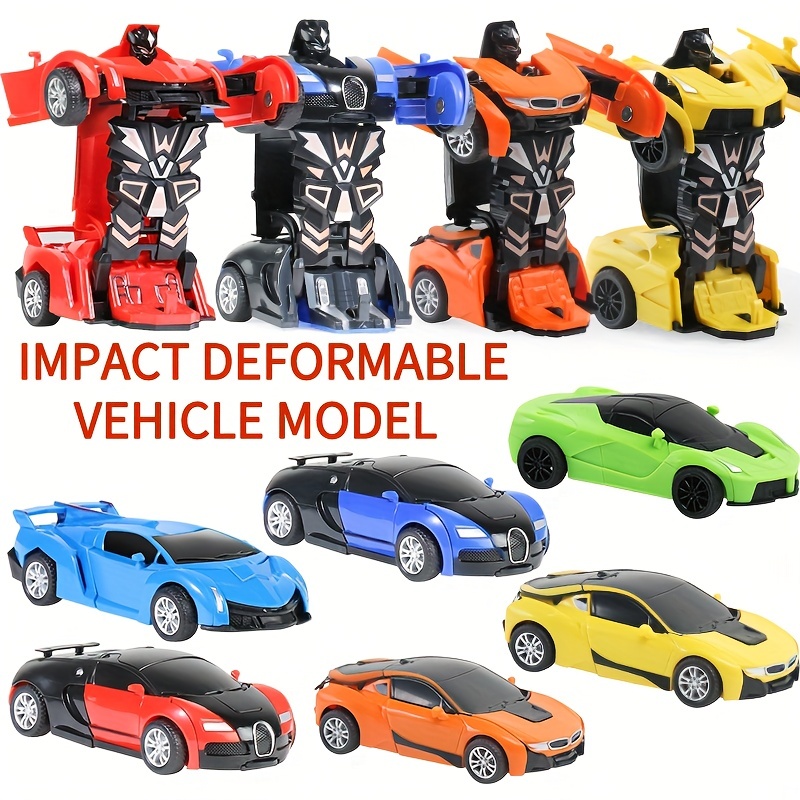 Voiture déformée robot jouets déformation portable modèle de voiture  enfants jouets alliage