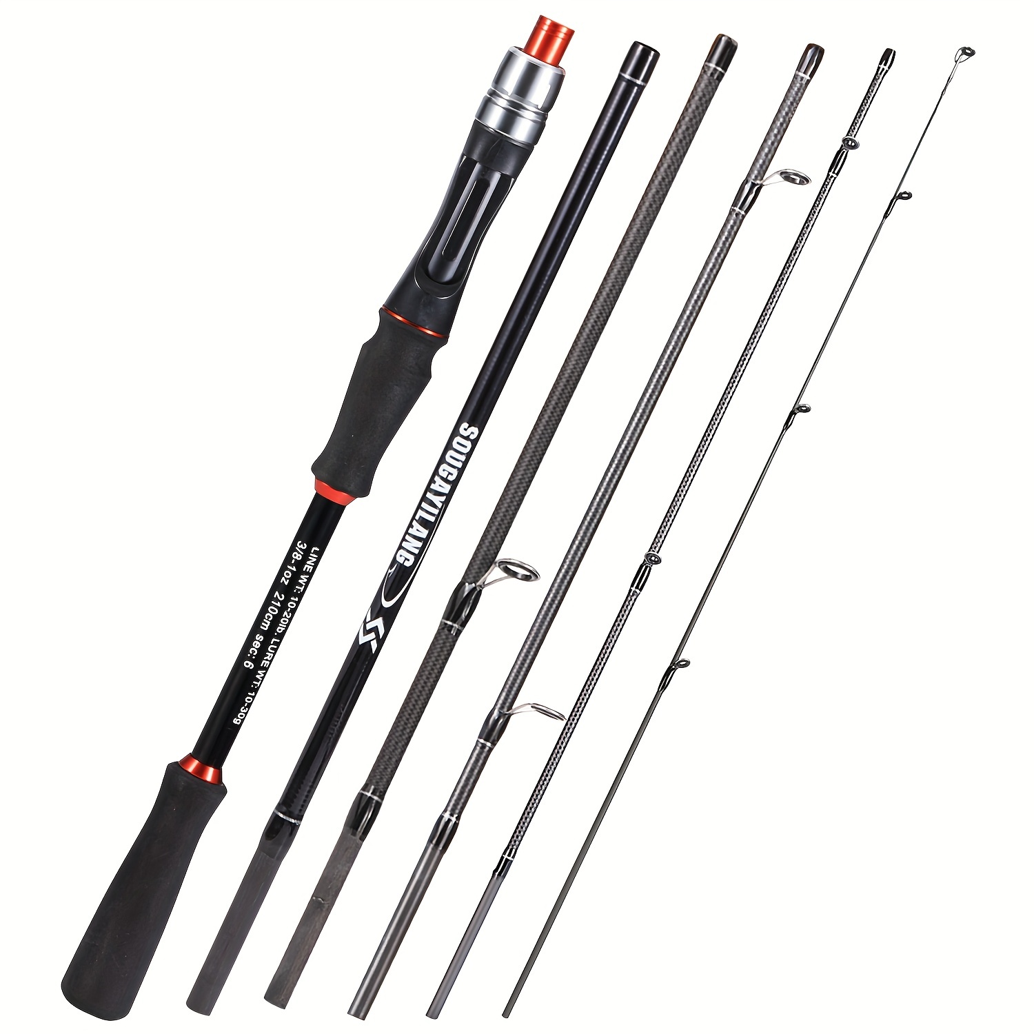 Sougayilang Carbon Portable Ultra light Fishing Rod 5 - Temu