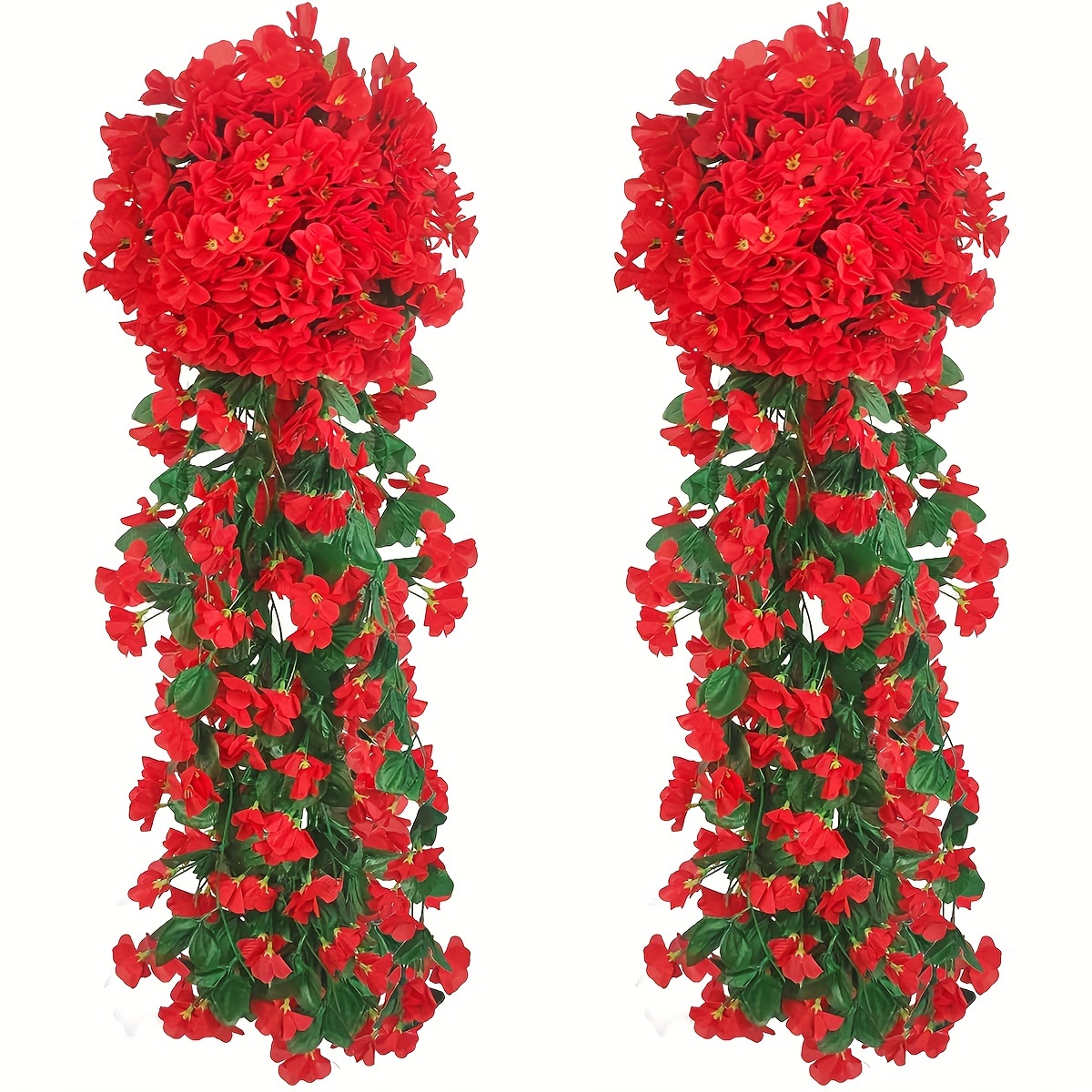 TEMU Enredadera De Flores Artificiales De Cerezo - 1pc, Guirnalda De Aguja De Pino Falsa Y Para Decoración De Bodas, Adornos Para El Hogar Y Fiestas