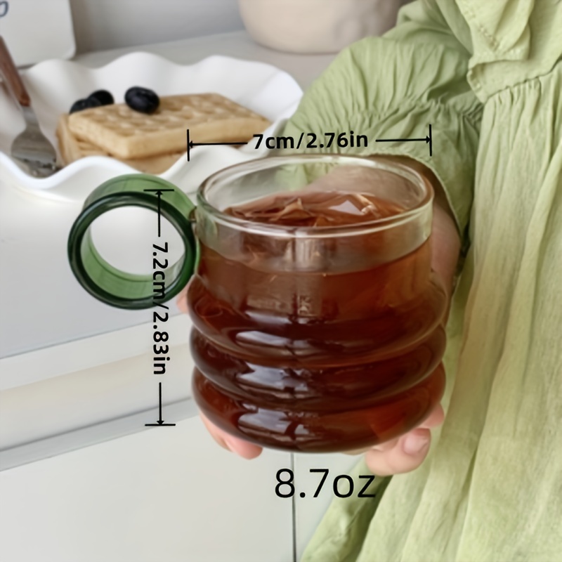 Grapes Glass Coffee Mug, Stylish Design Heat Resistant Drinking Glass, Iced  Coffee Cup, Summer Winter Drinkware, Gifts - Temu