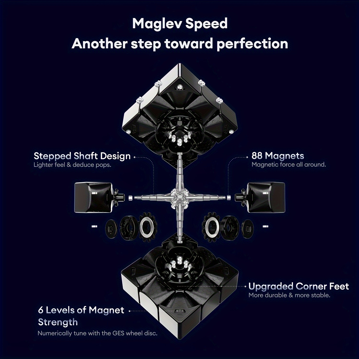 Gan 13 Maglev Fx Rivestito Smerigliato Speed Cube Magnetico - Temu Italy