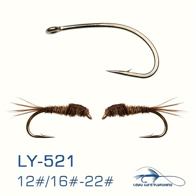 Fly Tying Hooks QTY- 50 Size 18 Nymph / Wet Flies - High Quality - Fly  Fishing
