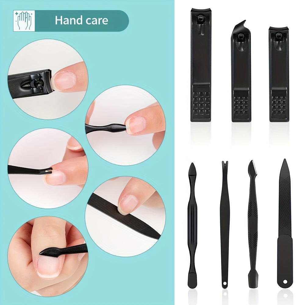 Electric Nail Clippers,Are Suitable For The Elderly And Children's Toenail  Clippers，Home Safety Manicure Tools (black)
