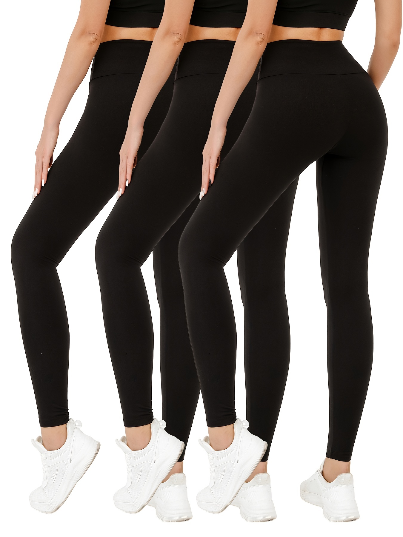 Leggings for Women Non See Through-Workout High Waisted Black Tights Yoga  Pants Summer Work Pants, C-black, Small : : Clothing, Shoes &  Accessories