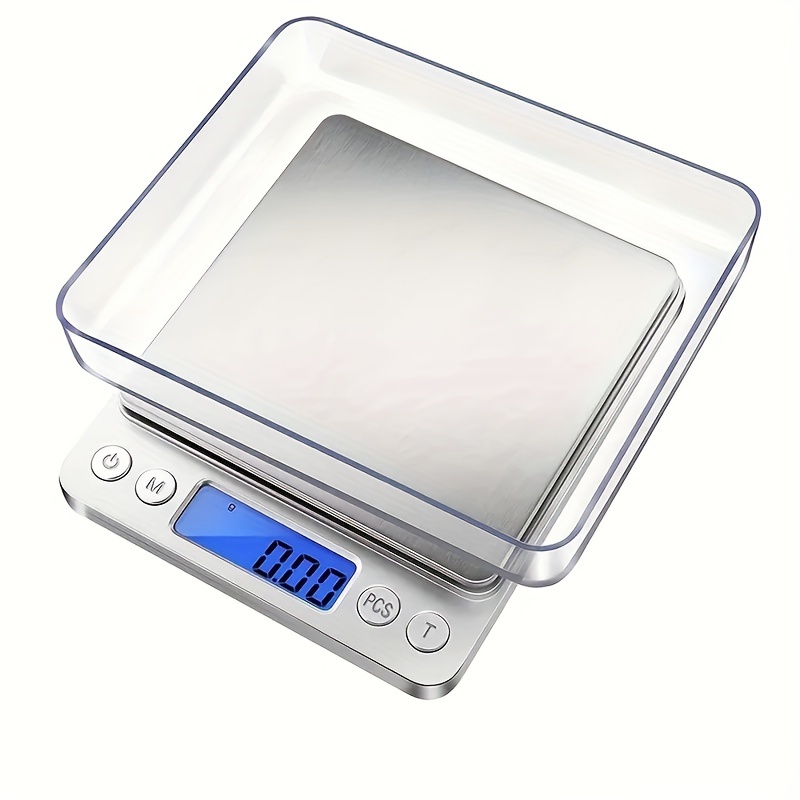 Bilancia Digitale di Precisione da Cucina Pesa Grammi da 0,1g a 3 Kg