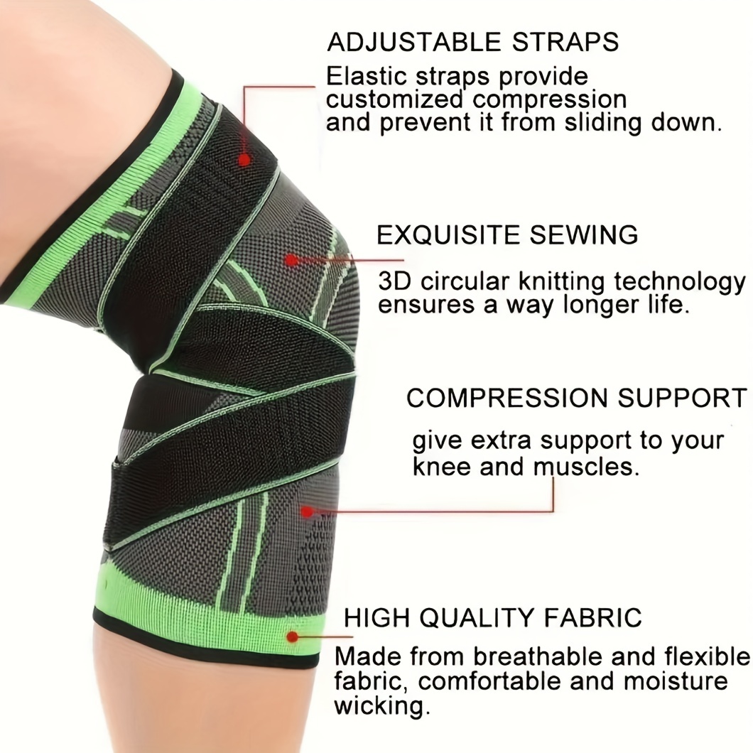Unisex Compression Knee Sleeve Knee Brace Men Women Knee - Temu Canada