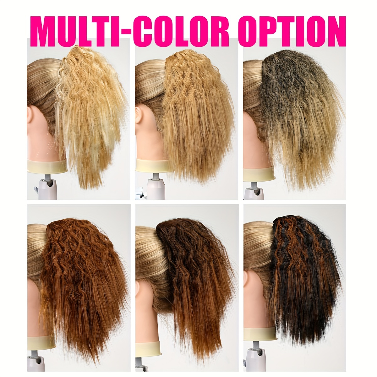 Short Kinky Curly Ponytail Extensions