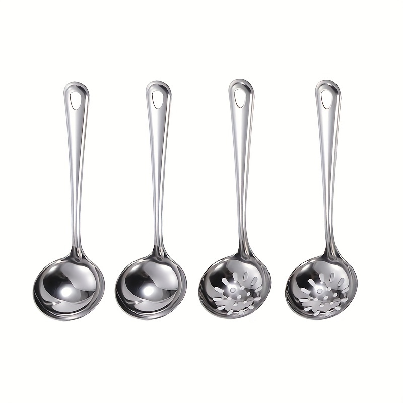 Slotted Spoon, Stainless Steel Kitchen Skimmer Ladle, Long Handle  Anti-scalding Hot Pot Filter Spoon, Multipurpose Frying Strainer, Pasta  Noodle Dumpling Strainer Spoon, Kitchen Utensils, Kitchen Supplies, Back To  School Supplies - Temu