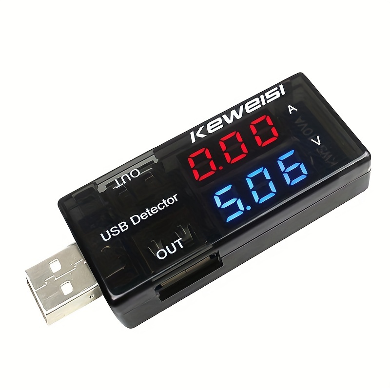 Testeurs de compteur d'alimentation USB, testeur USB multifonctionnel 2 en  1 de type C, multimètre numérique LCD, tension, courant, puissance