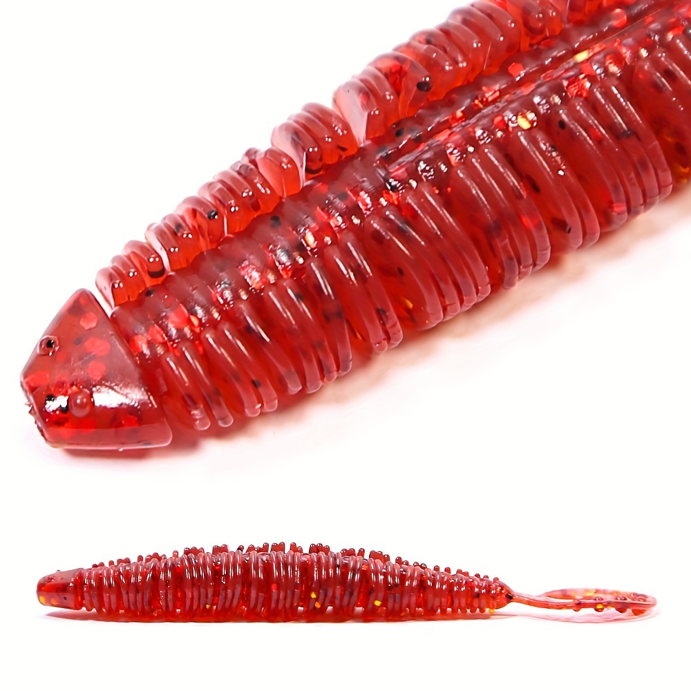 B u Fishing Soft Lures Artificial Worm Baits Twister Tail - Temu