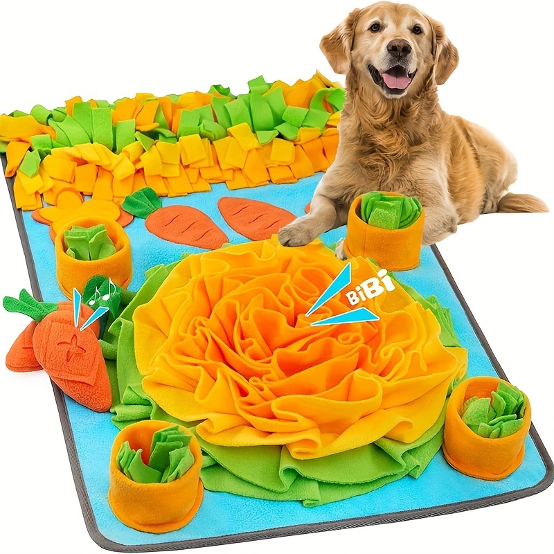 Dog Snuffle Mat, Foldable And Washable Dog Puzzle Feeding Mat, Dog Feeding  Mats With Dog Enrichment Toys, Interactive Dog Sniffing Mat For Slow Feeder