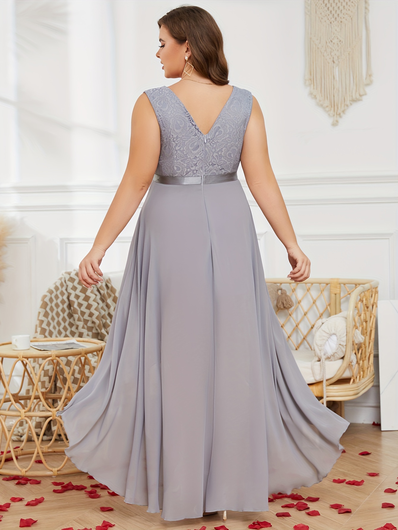 Plus size grey dresses for wedding online