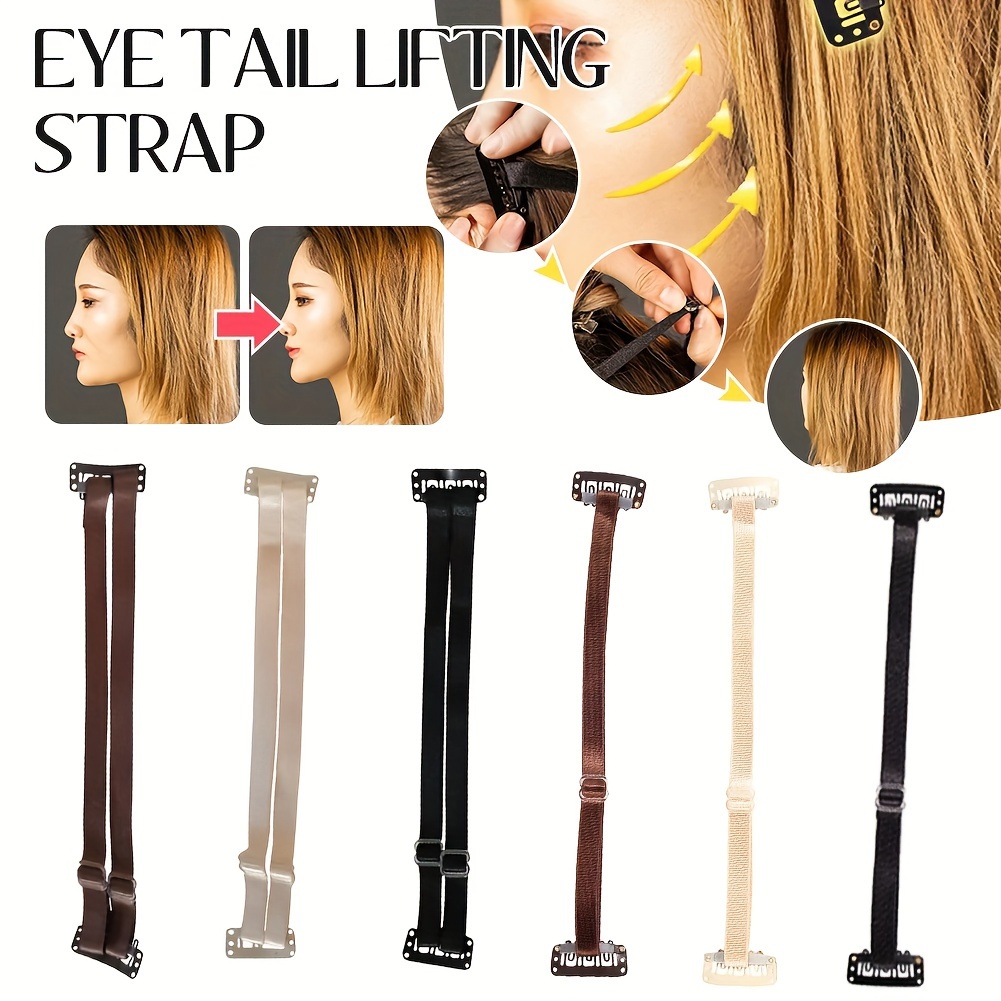 Single Double Stretching Band for Lift Eyes and Eyebrows Magic Elastic  Strap with BB Clips Effective Hair lift Strap for Women