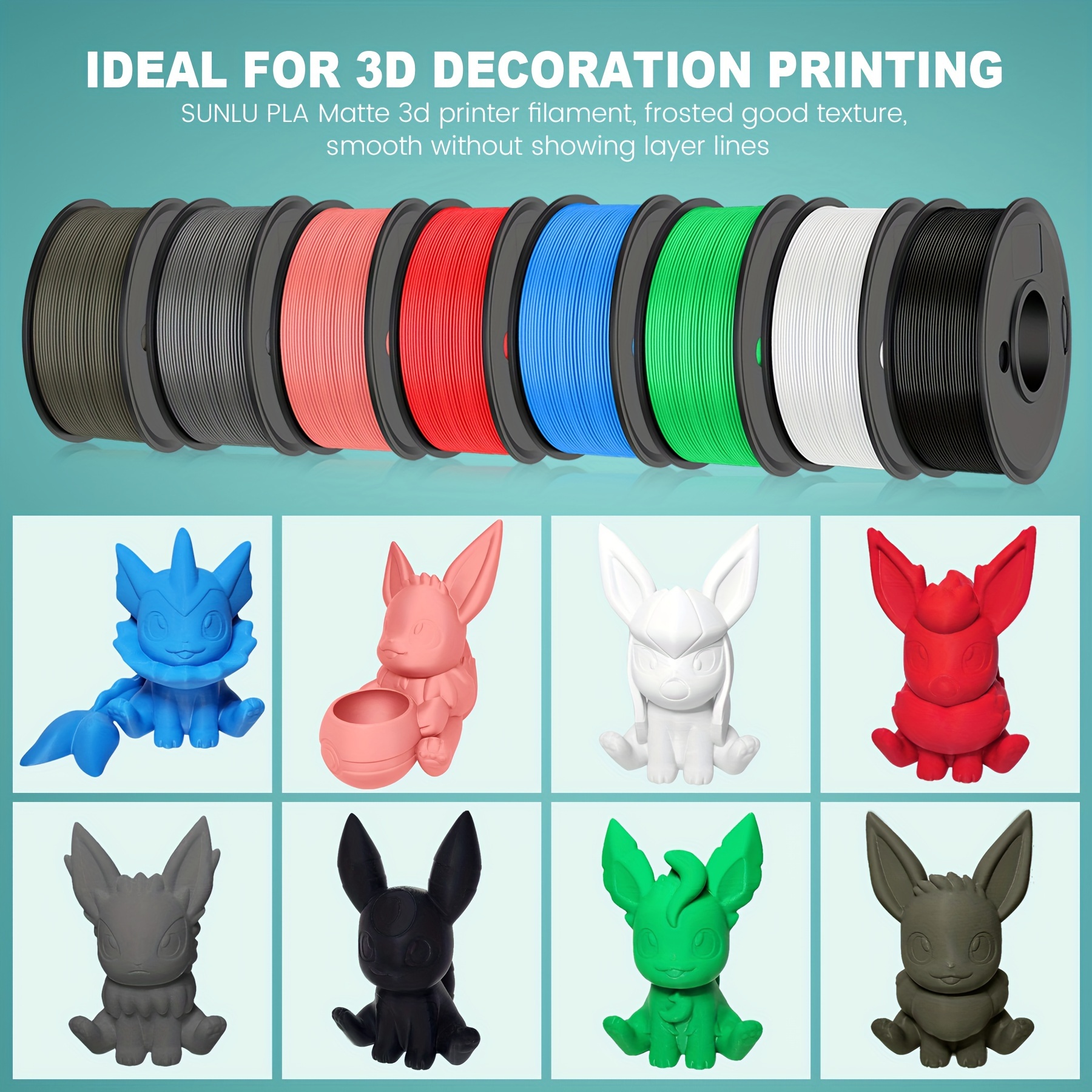 3d Printer Filament Pla Matte Smooth Matte Finish neatly - Temu
