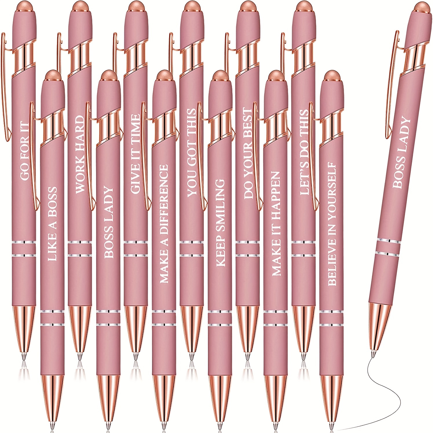  50 Inspirational Pens, Pens Bulk, Ballpoint Pens with  Inspirational Quotes, Funny Customized Pens, Black Ink Pens, Gel Pens Bulk,  Thank You Pens, Inspirational Gifts for Women Men, Inspirational : Office  Products