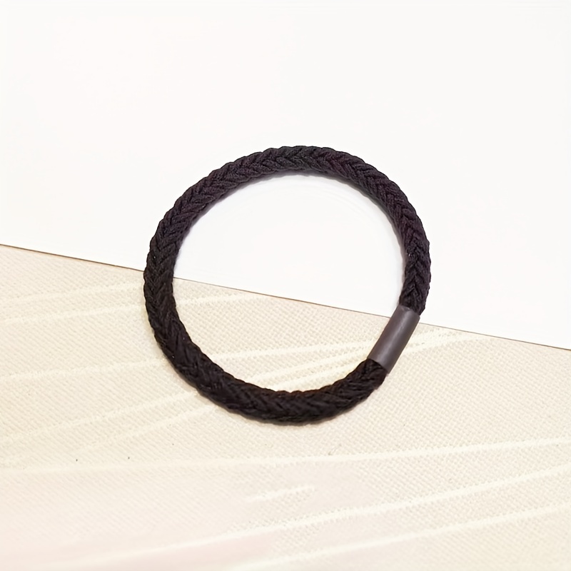 Braided Hair Tie Accessory for Women - Solid Color