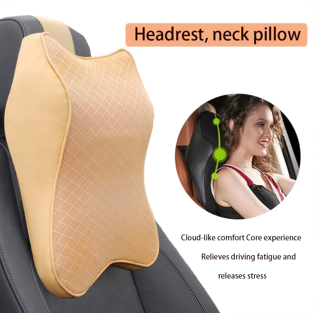 2 Pack For Audi Car Seat Pillow Neck Rest Headrest Comfortable Cushion Pad  with Car Logo Pattern Pillow Car Accessories 