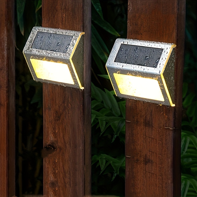 Solar Deck Light Solar Lamp Waterproof Led Stainless Steel Temu