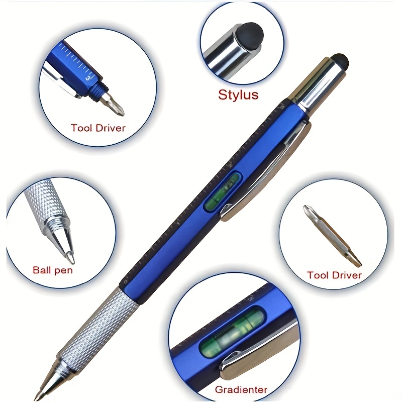 3 In 1 Multifunctional Ballpoint Pen With Screwdriver Ruler And Level  Perfect For Outdoor Camping Hiking And Edc Tools - Sports & Outdoors - Temu
