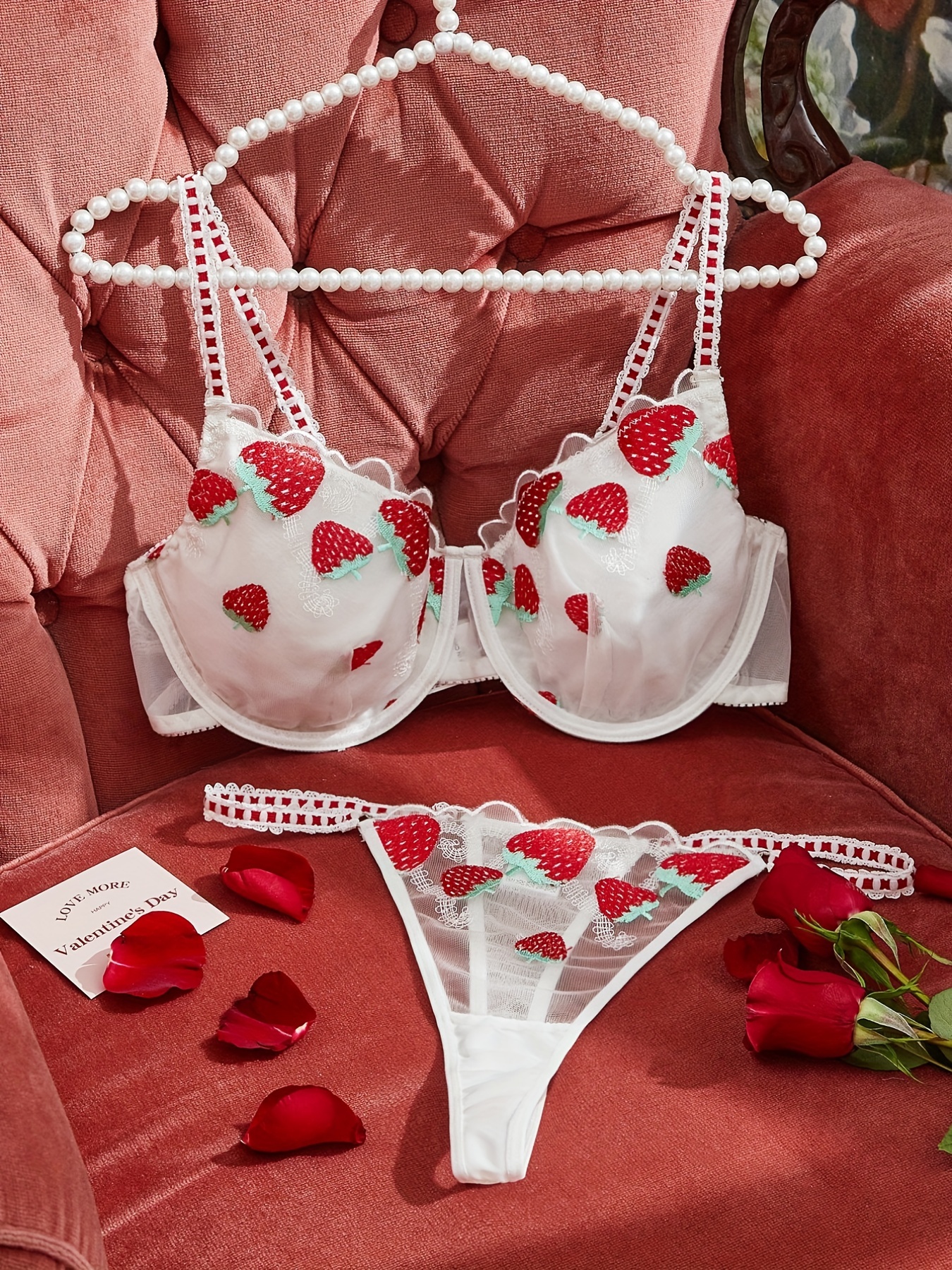 Strawberry lingerie set