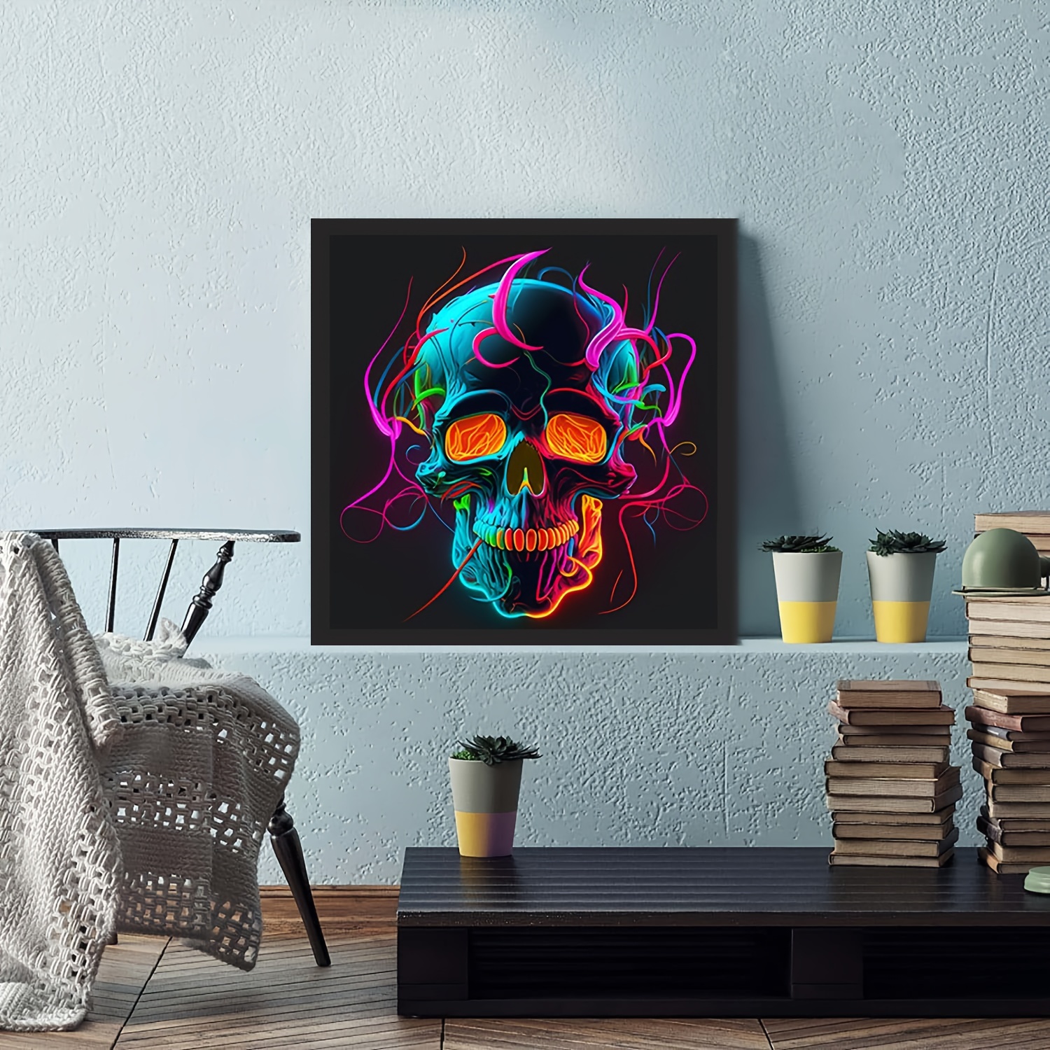 5d Diy Diamond Painting For Adults And Beginners Skull And - Temu