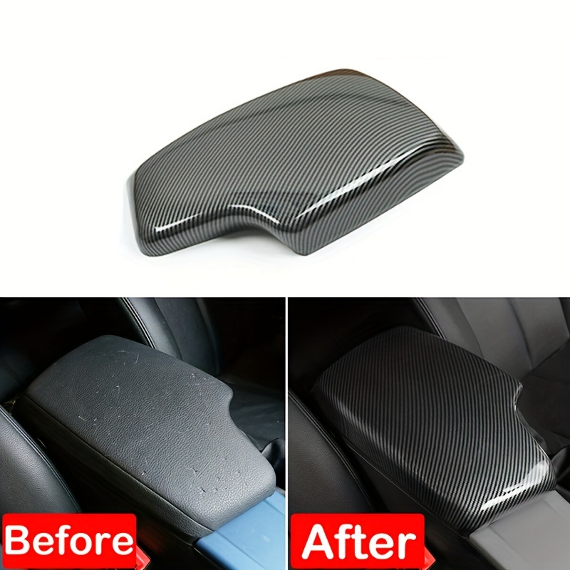 1pc Carbon Fiber Center Console Armrest Storage Box Protection Cover Trim  For BMW 3/4 Series F30 F31 F32 F33 F34 F36 320i 325i 330i 3GT 2013-2019 LHD