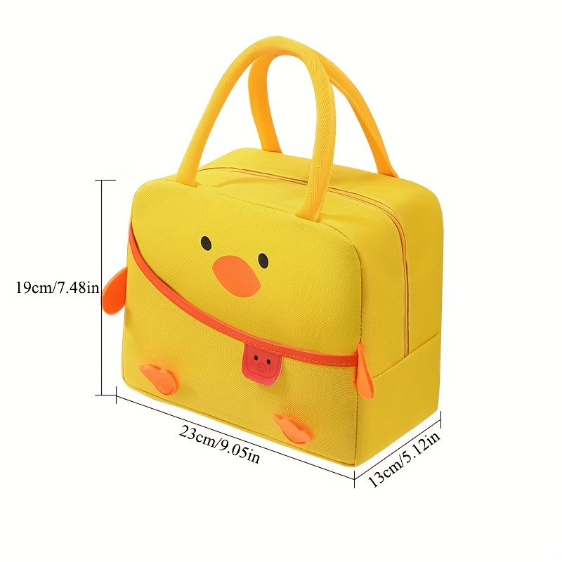Cute Cartoon Lunch Bag Double-Layer Insulated Lunch Box Bag Waterproof and  Leak-Proof Ice Bag Picnic Bag Reusable Men and Women Travel Portable  Storage Bag 