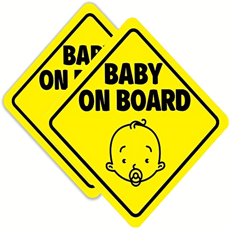 1pc Autocollant Bébé Pour Voiture (magnétique), Aimant Bébé Pour Voiture,  Logo Bébé Pour Voiture, Sécurité Réfléchissante