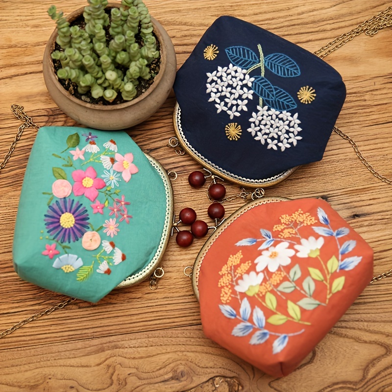 Embroidery Handmade Diy Material Bag Customized Self - Temu