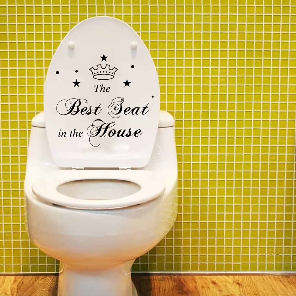 Removable Bathroom Toilet Seat Sticker Waterproof Decorative Decal