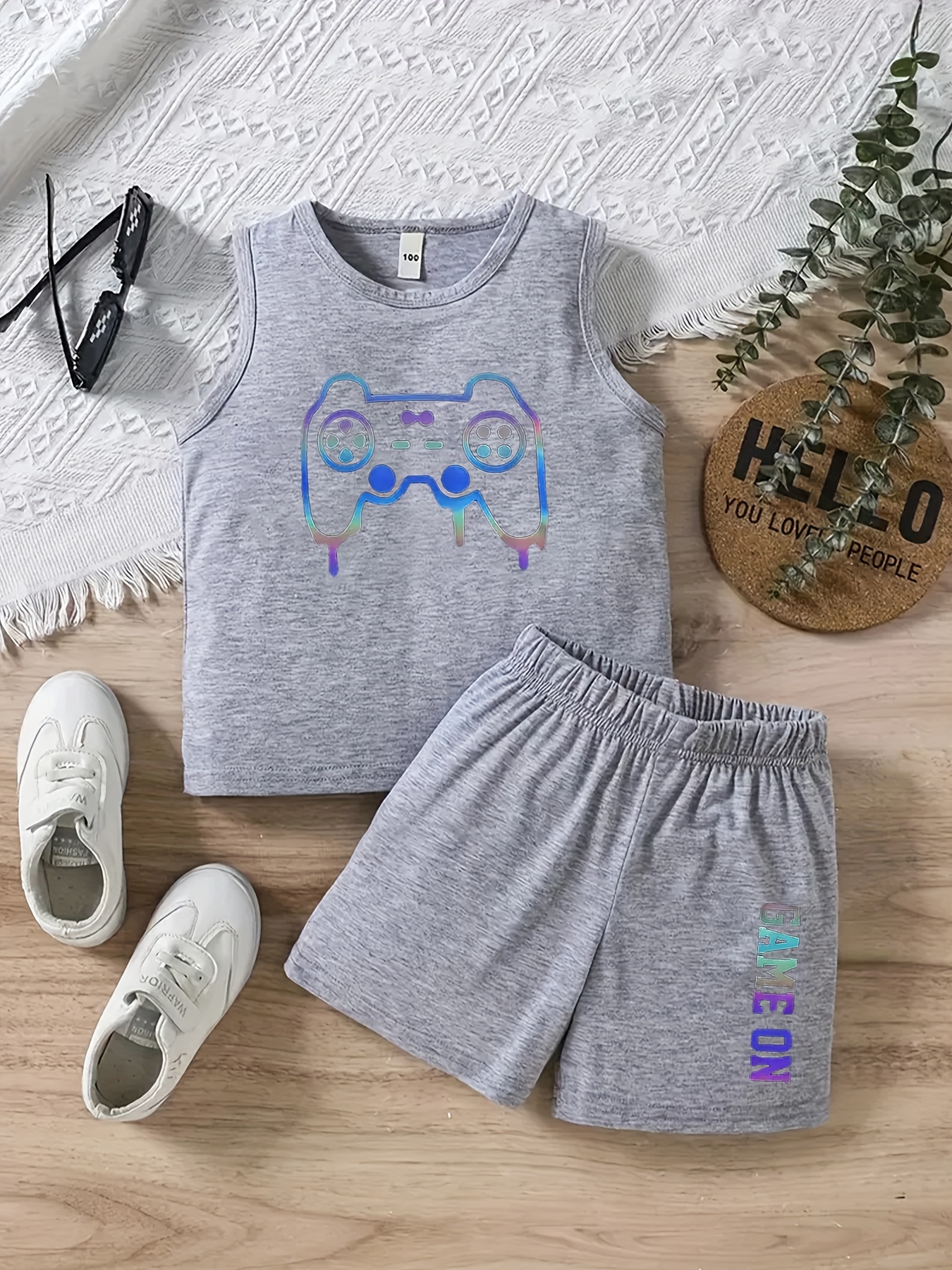 Toddler Baby Girl Summer Clothes Set - Short Sleeve Print T-Shirt & Shorts Outfit (3M-4T)